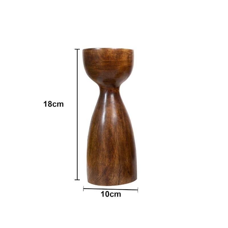 Aria Wooden Candle Stand - Small media 4