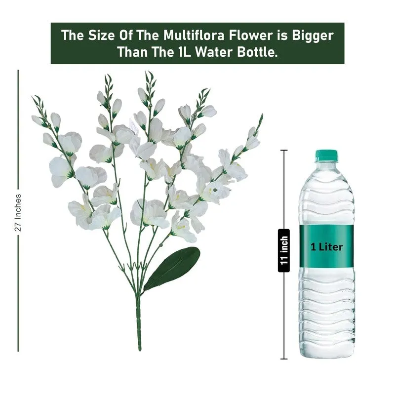 Bloomelle Artificial Flower (White) - Set Of Four media 8