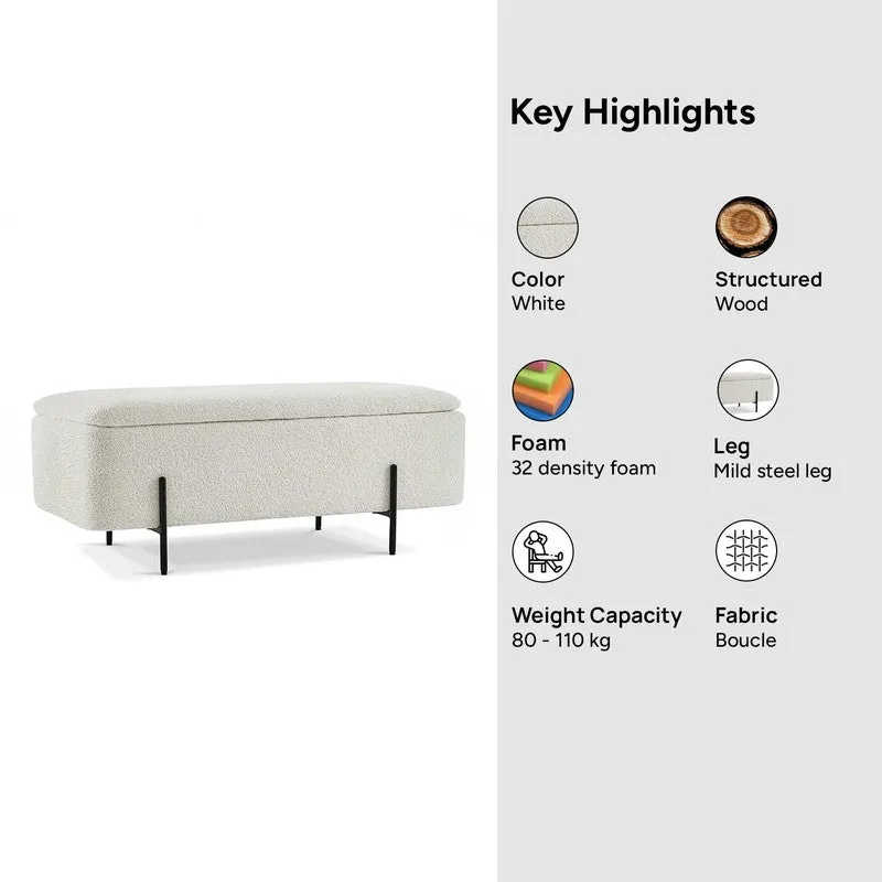 Santrell Bench - White media 5