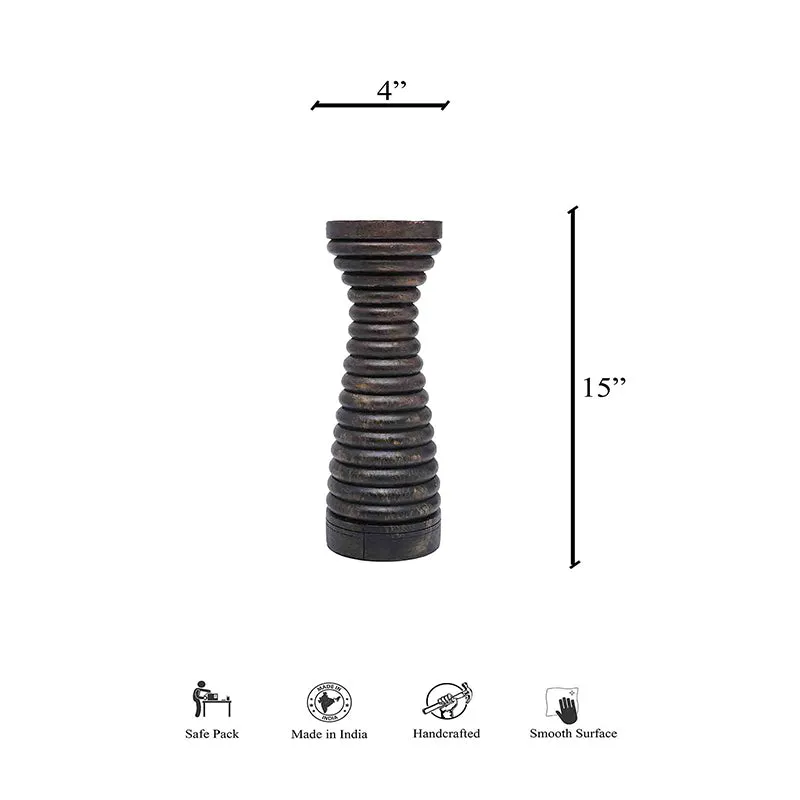 Venero Ribbed Candle Holder media 3