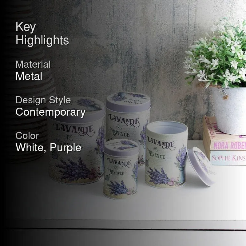 Lavender Play Storage Box - Set Of Four media 2