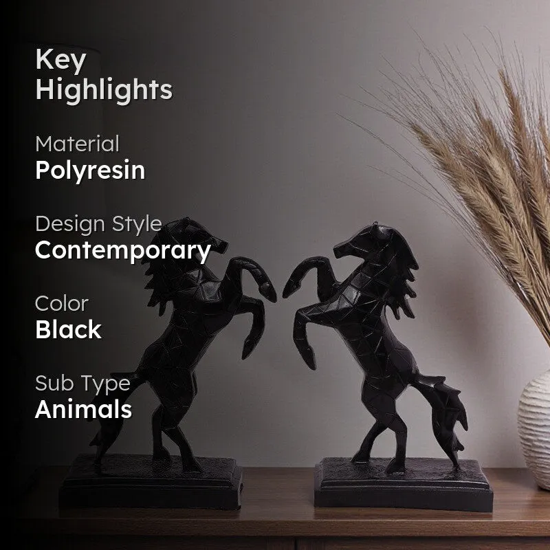 Unbridled Spirit Horse Polyresin Showpiece - Set Of Two media 2