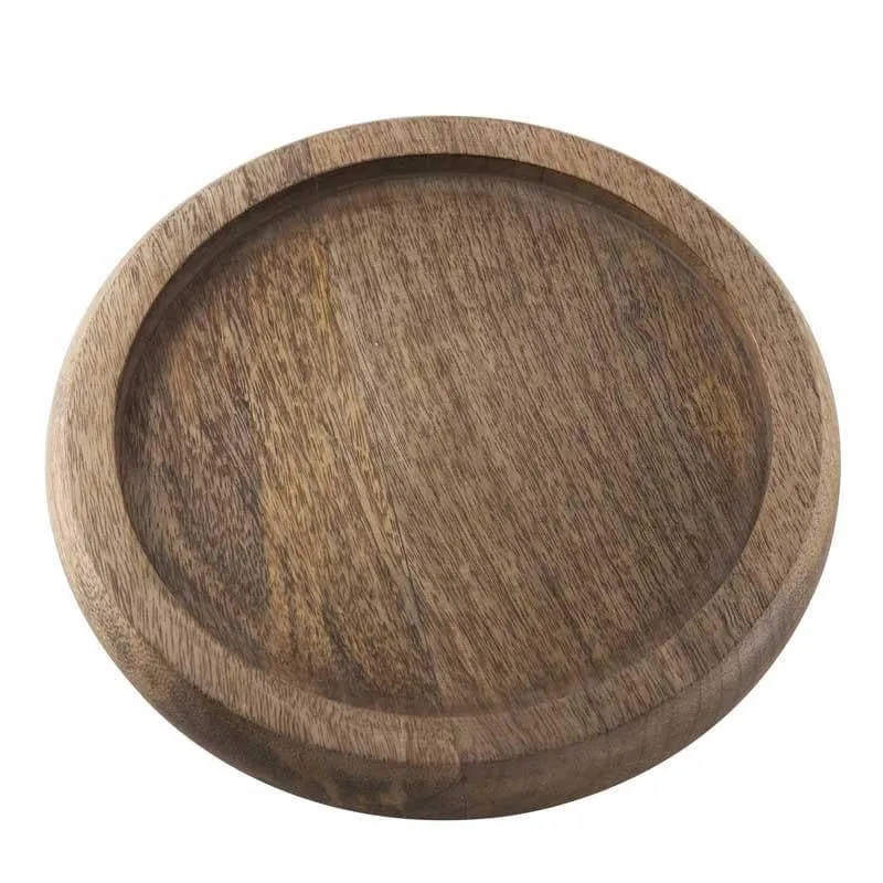 Marito Dessert Platter with Glass Cloche - Natural Wood media 5