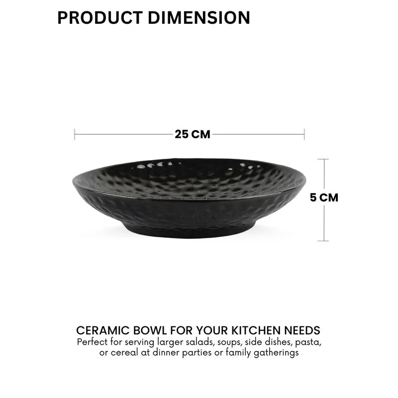 Elegant Black Ceramic Serving Platter media 10