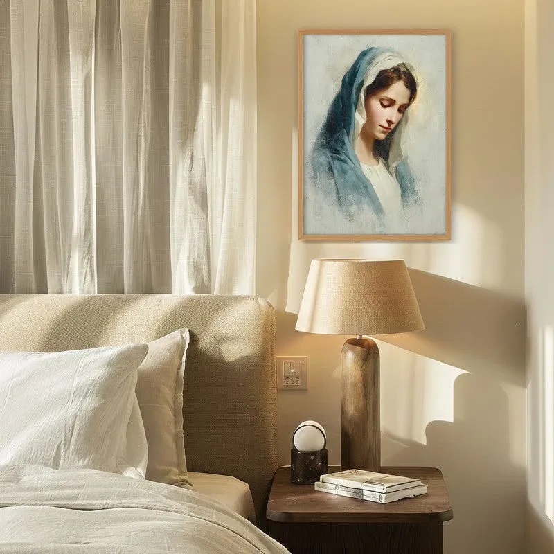 Whispers of Faith Archival Paper Wall Painting With Brown Frame media 4