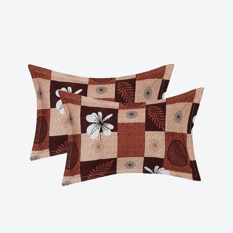 Monte Carlo Garden Grid Bedsheet (Brown) - 120 GSM media 9