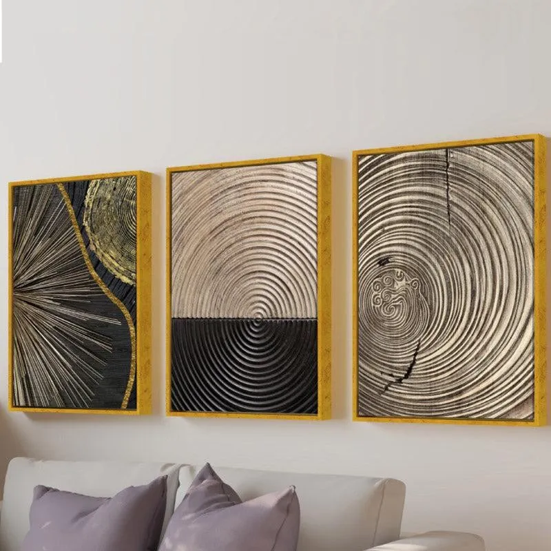 Silvanna Abstract Cotton Canvas Wall Art - Set Of Three media 5