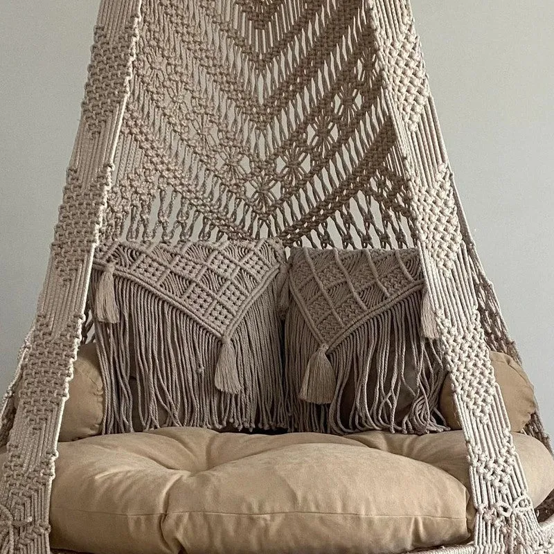 Elyno Macrame Swing Chair media 4