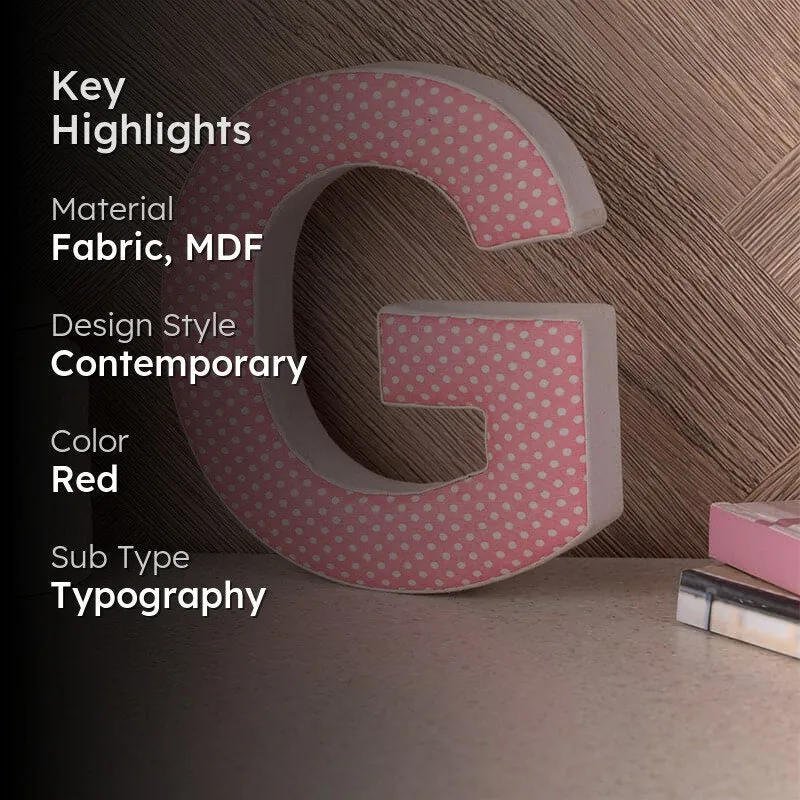 Alphabet G Polka Wall Accent media 2