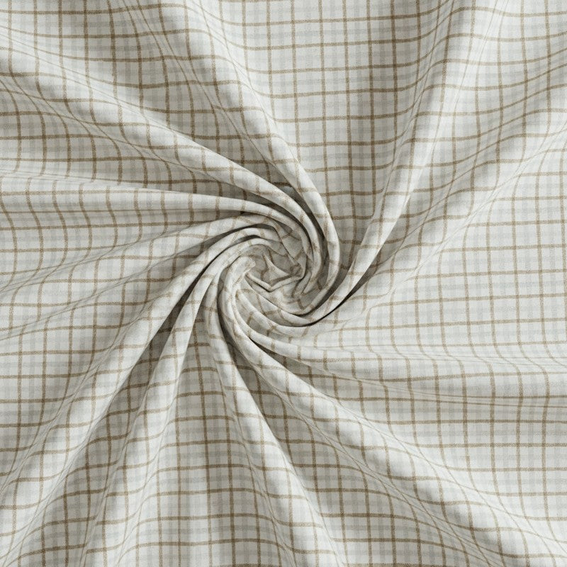 Mizomeen Checkered Printed Cotton Bedsheet (Blue) - 200 TC media 4