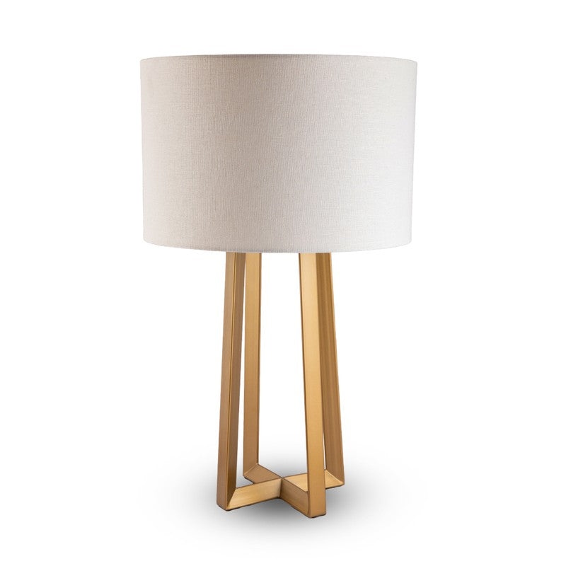 AarviDecor Ellington Classic Metal Table Lamp - White media 4