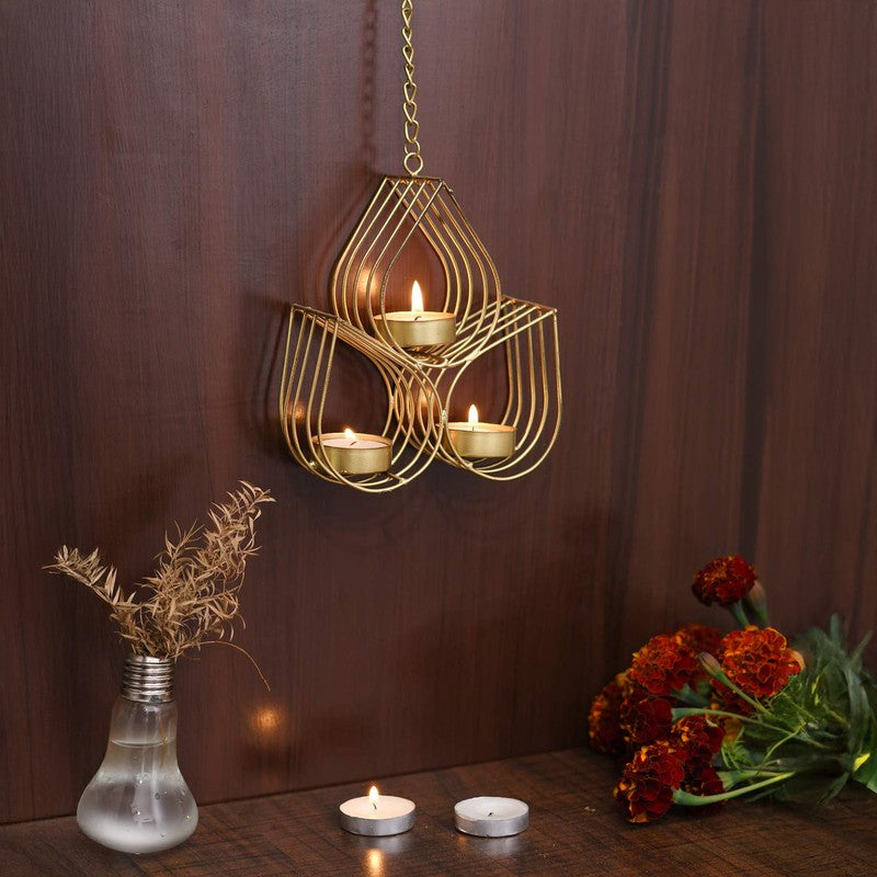 Three Eye Hanging Tealight Holder