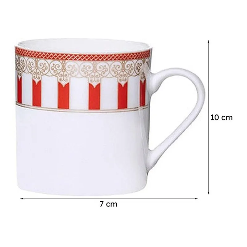 Sonaki Avni Ethnic Bone China Tea Cup (210 mL Each) - Set Of Six media 6