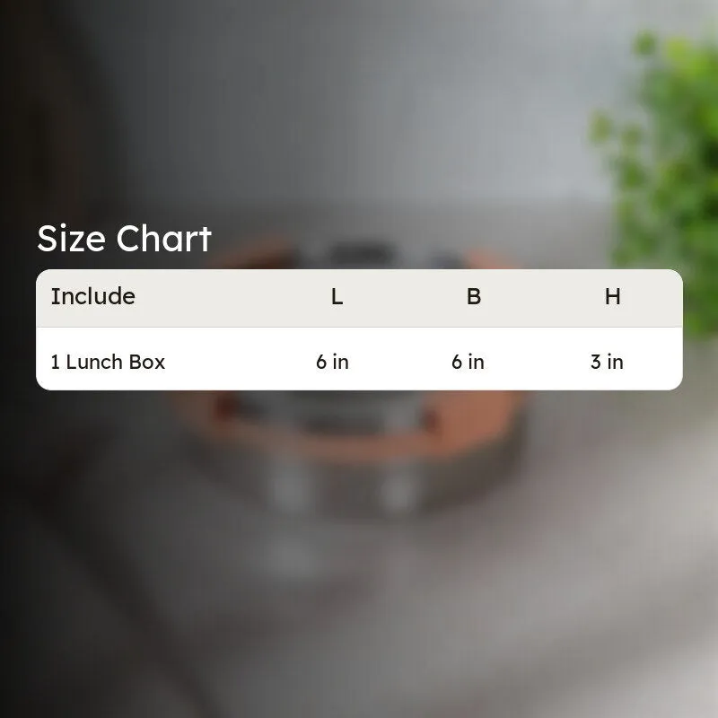 Ivago Steel Airtight Lunch Box (Peach) - 600 mL media 7