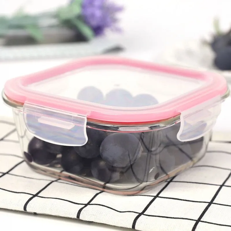 Fresh Seal Transparent Glass Container (800 mL,500 mL,300 mL) - Set Of Three media 6