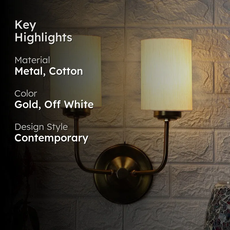 Lumoire Duo Metal Wall Lamp - Beige media 2