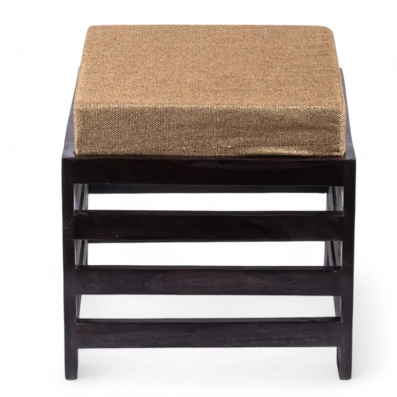 Uxaro Sheesham Wooden Bench with Cushions (Beige) - Four Piece Set media 5