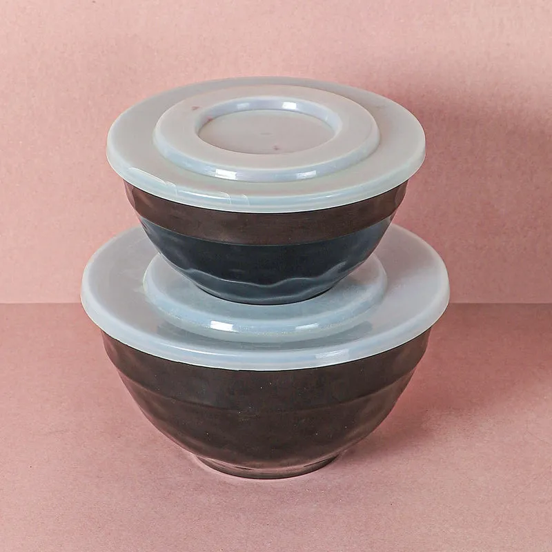 Maneva Serving Bowl (Black) - Set Of Two media 6