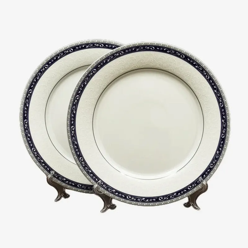 Dinole 24k Gold Brushed Porcelain Dinner Set - 33 Piece Set media 9