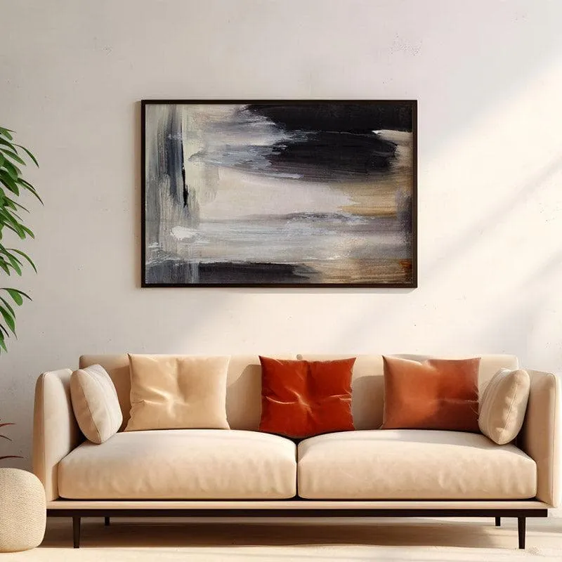 Calico Canvas Wall Painting - Black Frame media 4