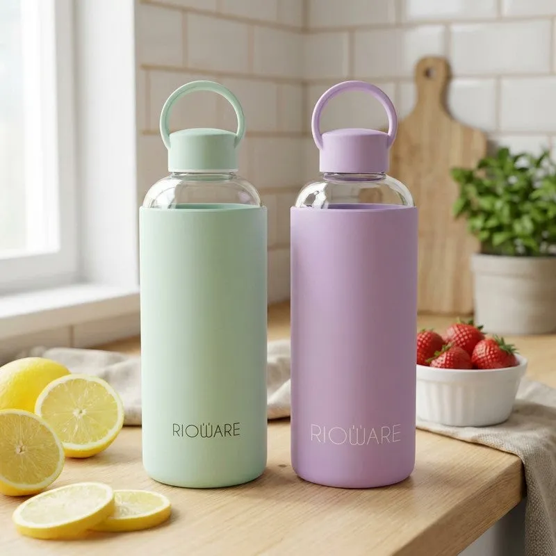 Rioware UrbanSip Minimal Bottle (Purple, Green, 750 mL Each) - Set Of Two media 1