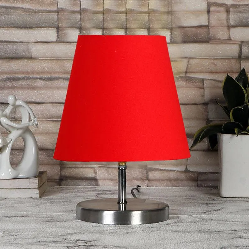 Vidro Fabric Table Lamp - Red,Silver media 3