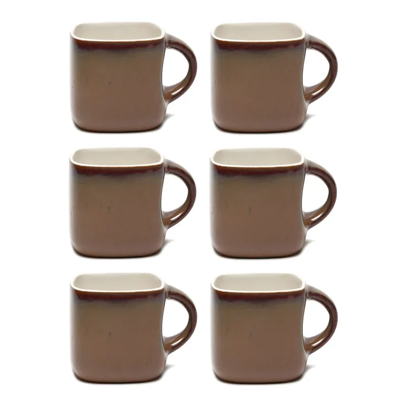 Gleam Ceramic Tea Cup (130 mL Each) - Set Of Six - 3