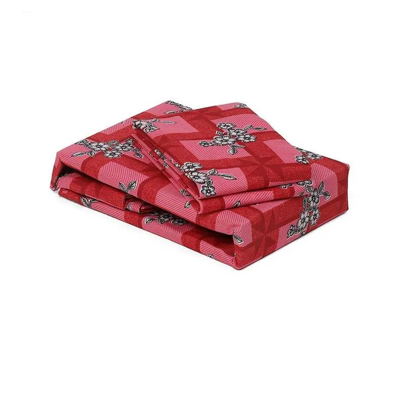 Monte Carlo Blossom Checks Bedsheet - 120 GSM media 8