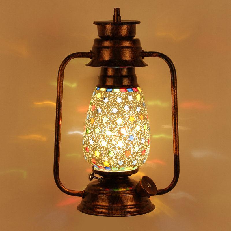 Divyara Mosaic Lantern Iron Wall Lamp - Copper media 4