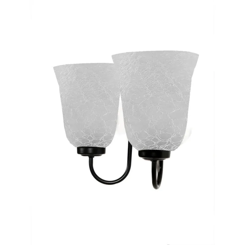 Crystal Bloom Twin Shade Glass Wall Lamp media 8