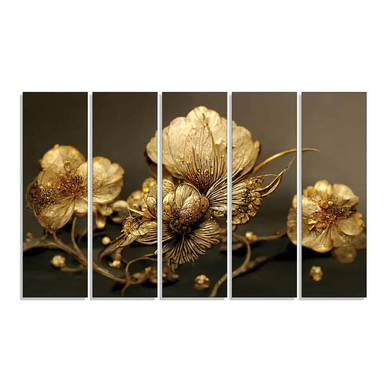 Gloria Glova Wall Painting - Set Of Five media 4