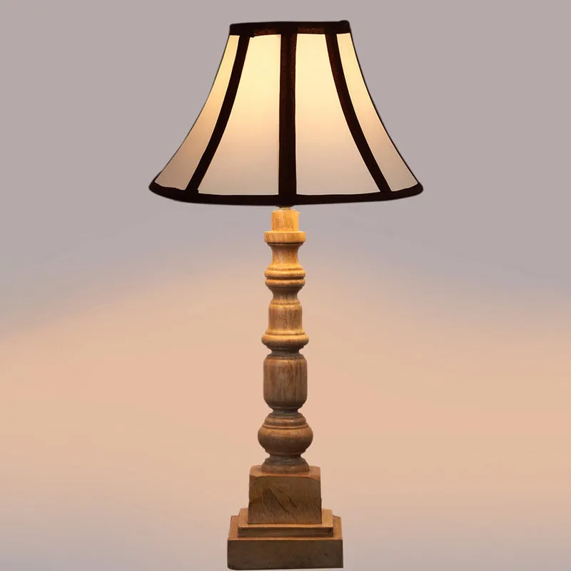 Stripra Arbor Wooden Table Lamp - White,Black,Brown media 4
