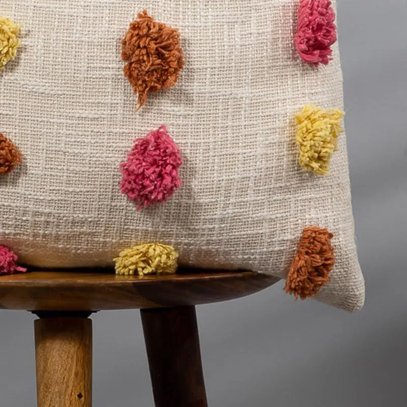 Pom Pom Touch Tufted Cushion Cover media 3