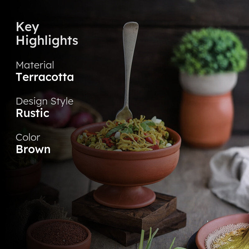 Sunbaked Terracotta Serving Bowl - 2000 mL media 2