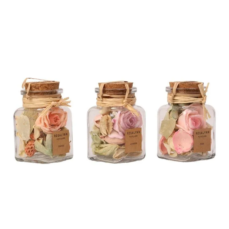 Konerie Potpourri With Glass Jar - Set Of Three media 4