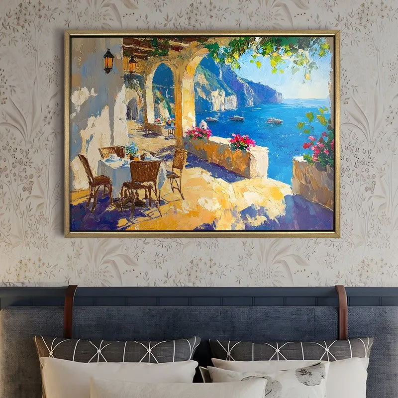 Sun-Drenched Canvas Wall Painting With Frame media 5