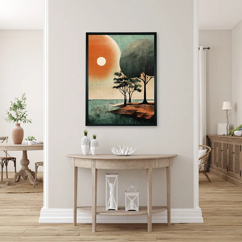 Serene Riverside Canvas Wall Art media 4