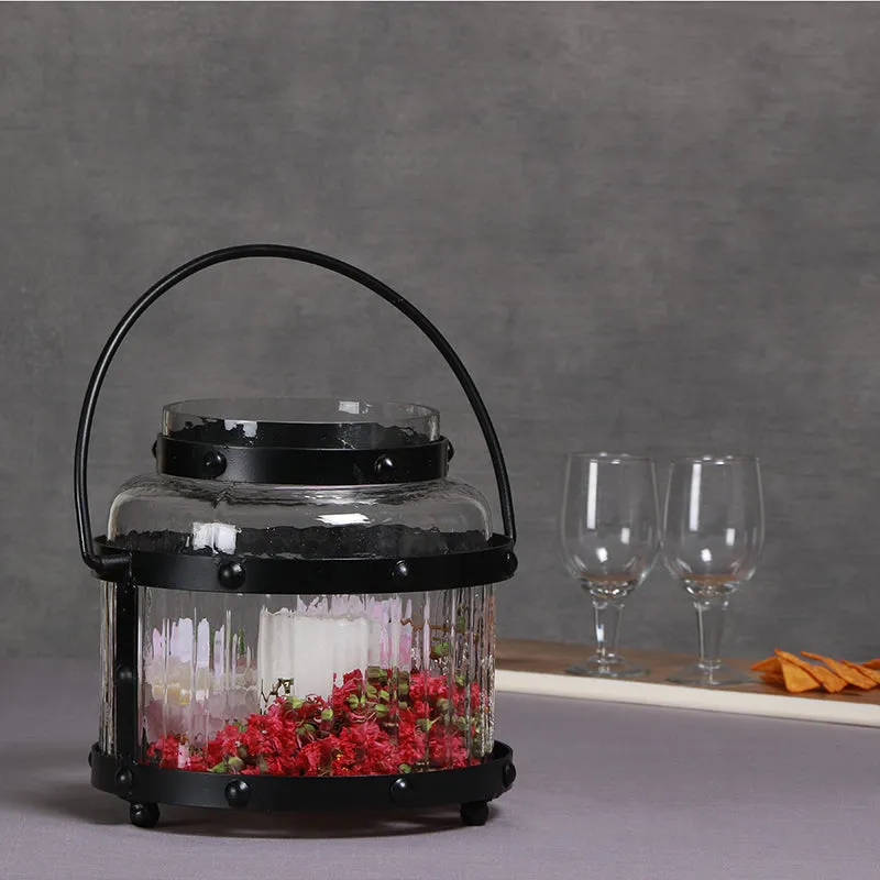 Lantanum Glass & Iron Lantern media 3