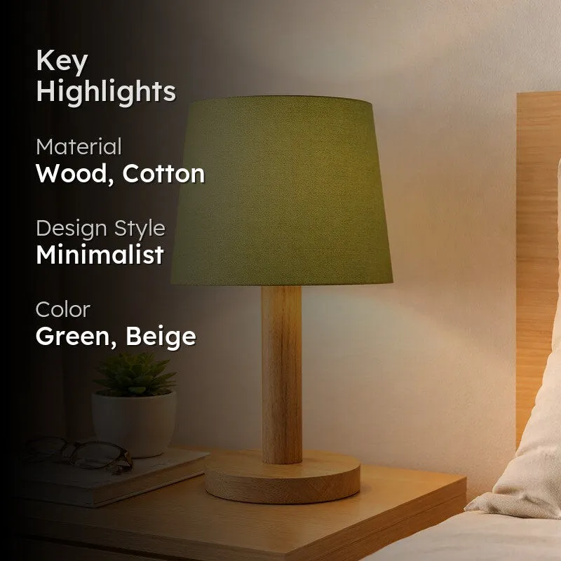 SolidGlow Wooden Table Lamp - Green media 2