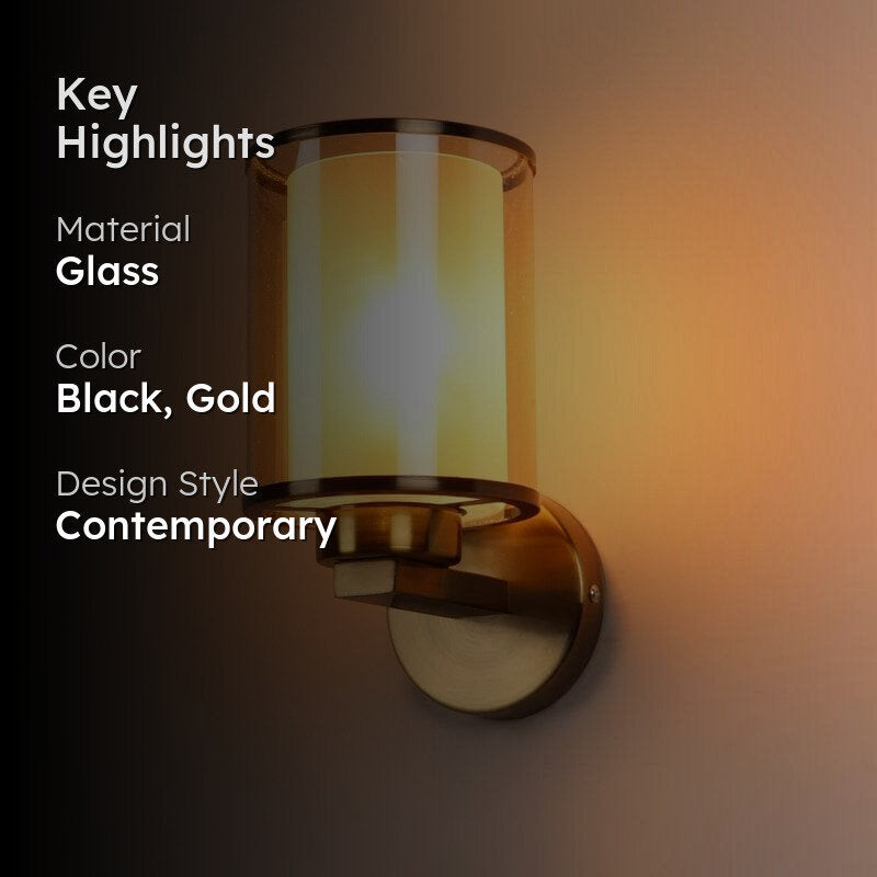 Aslano Glass Wall Lamp media 2