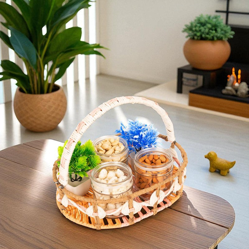 Aurelia (Raffia,Metal) Fruit Basket