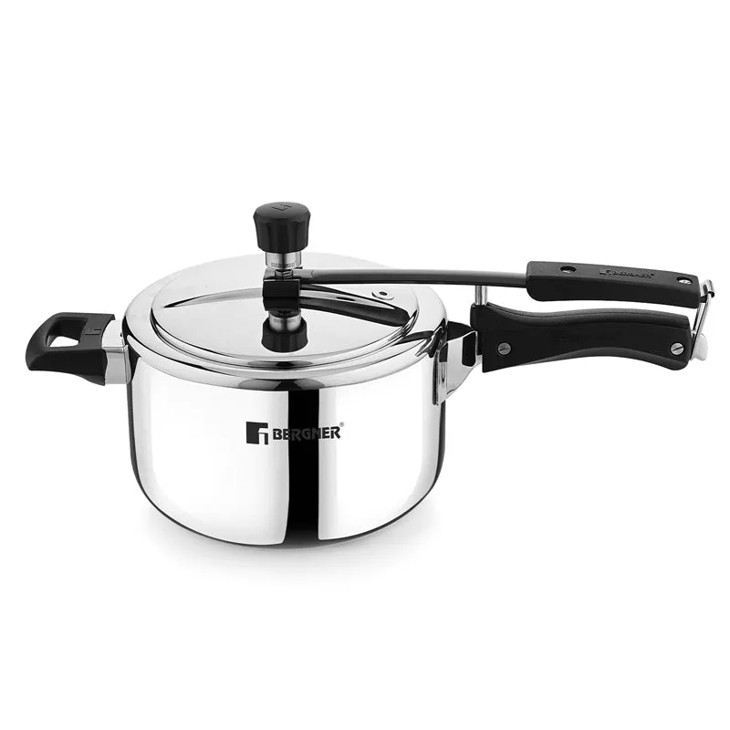 Bergner Stainless Steel Pressure Cooker With Inner Lid - 3500 mL media 3