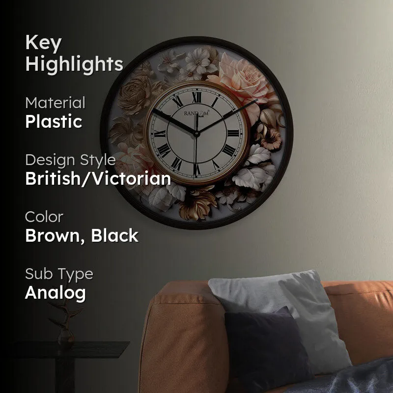 Talia Floral Wall Clock media 2