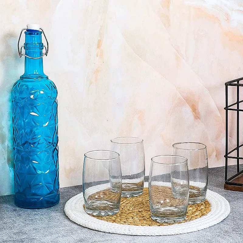 Oakes 1000 mL Water Bottle With 270 mL Glasses - Five Piece Set media 1