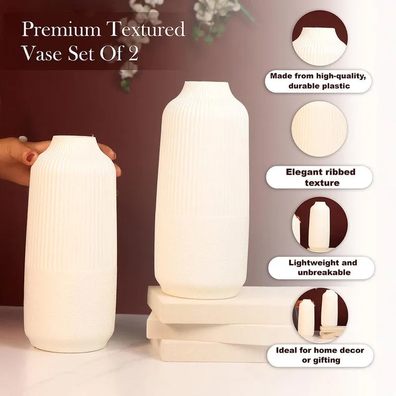 Ivory Column Vase - Set Of Two media 5