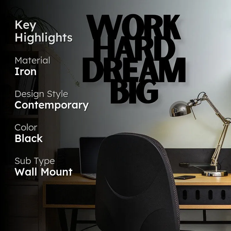 Work Hard Iron Wall Accent media 2