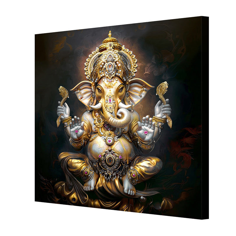 Lambodara Poly Canvas Wall Painting media 6