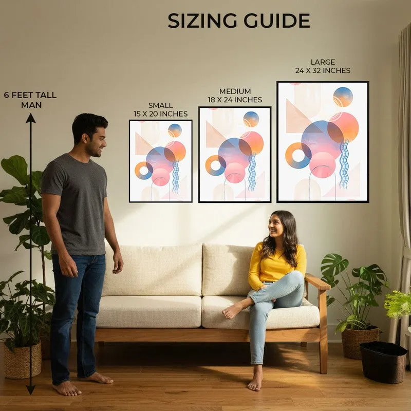 Geometric Euphoria Archival Canvas Wall Art - Black Frame media 9