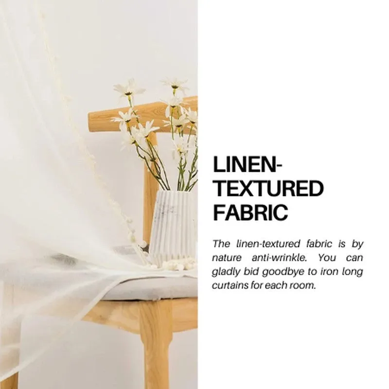 Urban Space Curtain With Pom Pom (Buttercream) - Set Of Two media 10