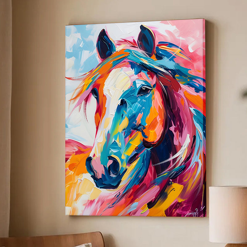 Vibrant Horse Wall Art media 4